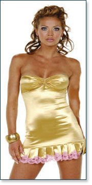 Gold Bandeau Dress AA9028-S4