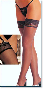 Sheer Lace Garter Stockings AA7937