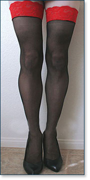 Two Tone Garter Stockings AA7982