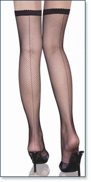 Diamond Mesh Garter Stockings AA7987