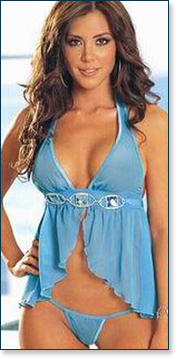 Blue Babydoll BB4049-oy