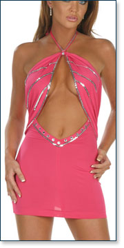 Hot Pink Mini Dress AA2080-S4