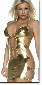 Golden Mini Dress AA9020-S4