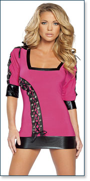 Mini Dress with Eyelets AA2193