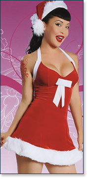 Christmas Halter Dress AA7156