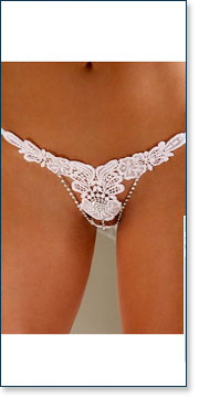 Lace Appliqu? Thong Panty AA7561