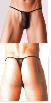 Men's Fishnet Thong MU5373