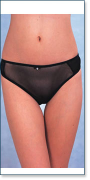 Sheer Black Panty UU025