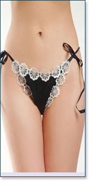 Black & White String Bikini UU080