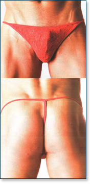 Men's Red G-String MU5365